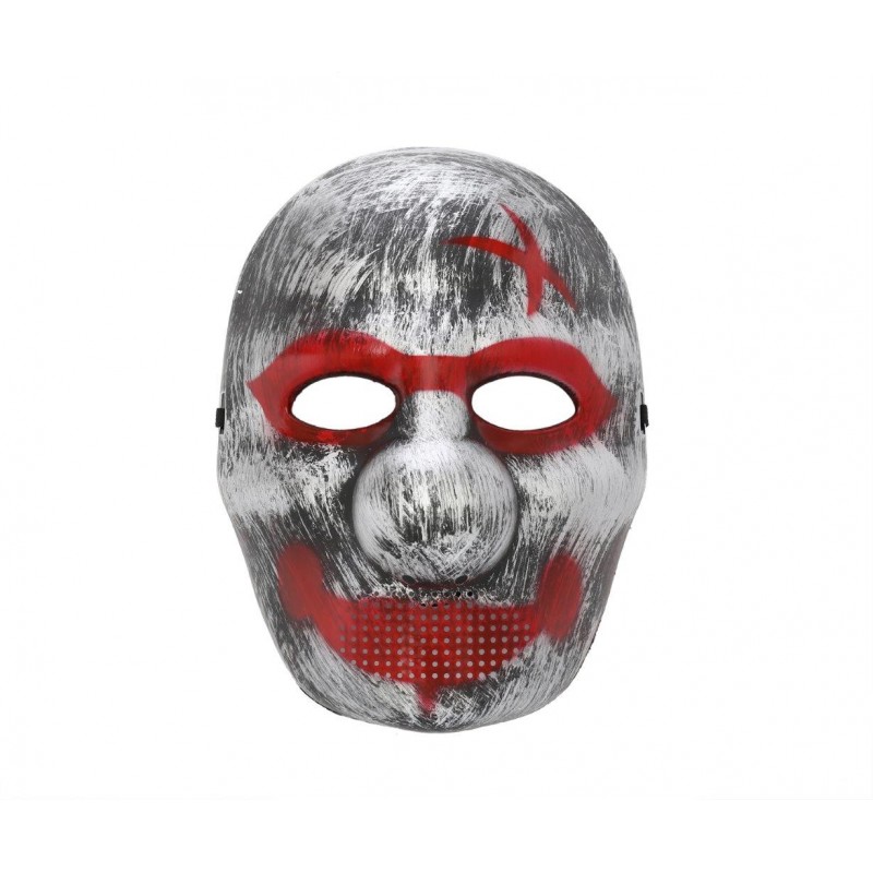 Big Nosed Smile Silver Costume Halloween Mask (HM10)